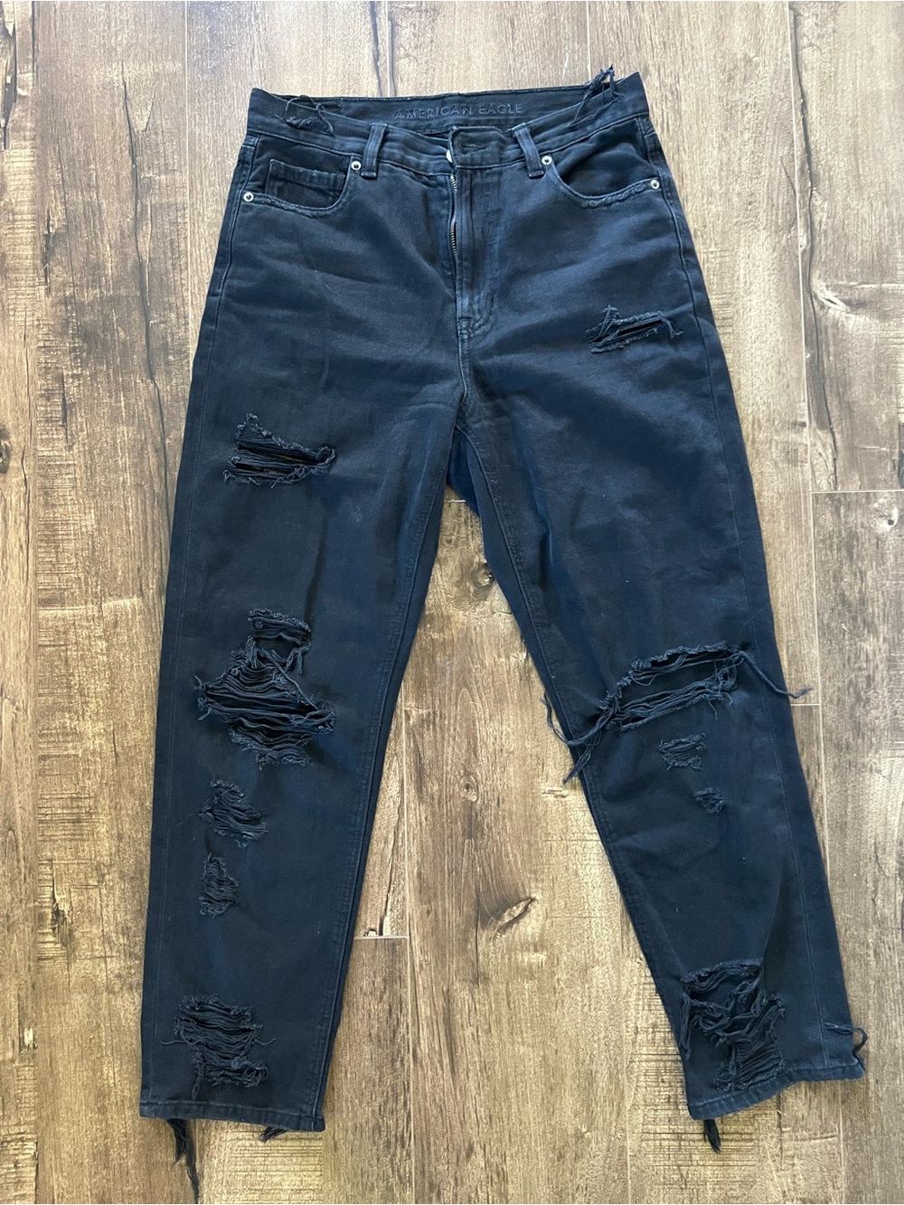 American Eagle Outfitters Black High-Rise Jeans